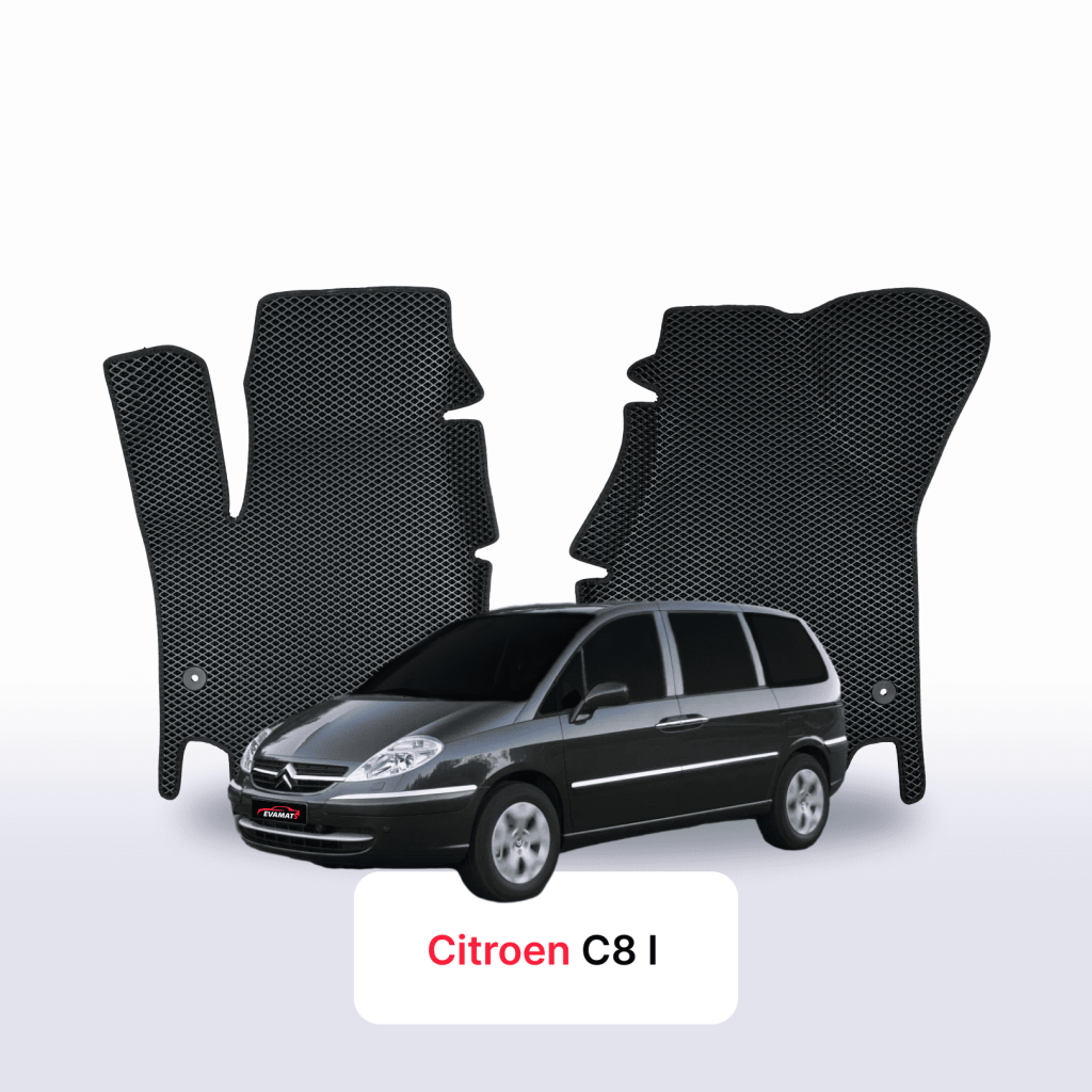 Dywaniki EVA Citroën C8 I gen. 2002–2014 minivan 7-osobowy – na wymiar z rantem 3D lub bez