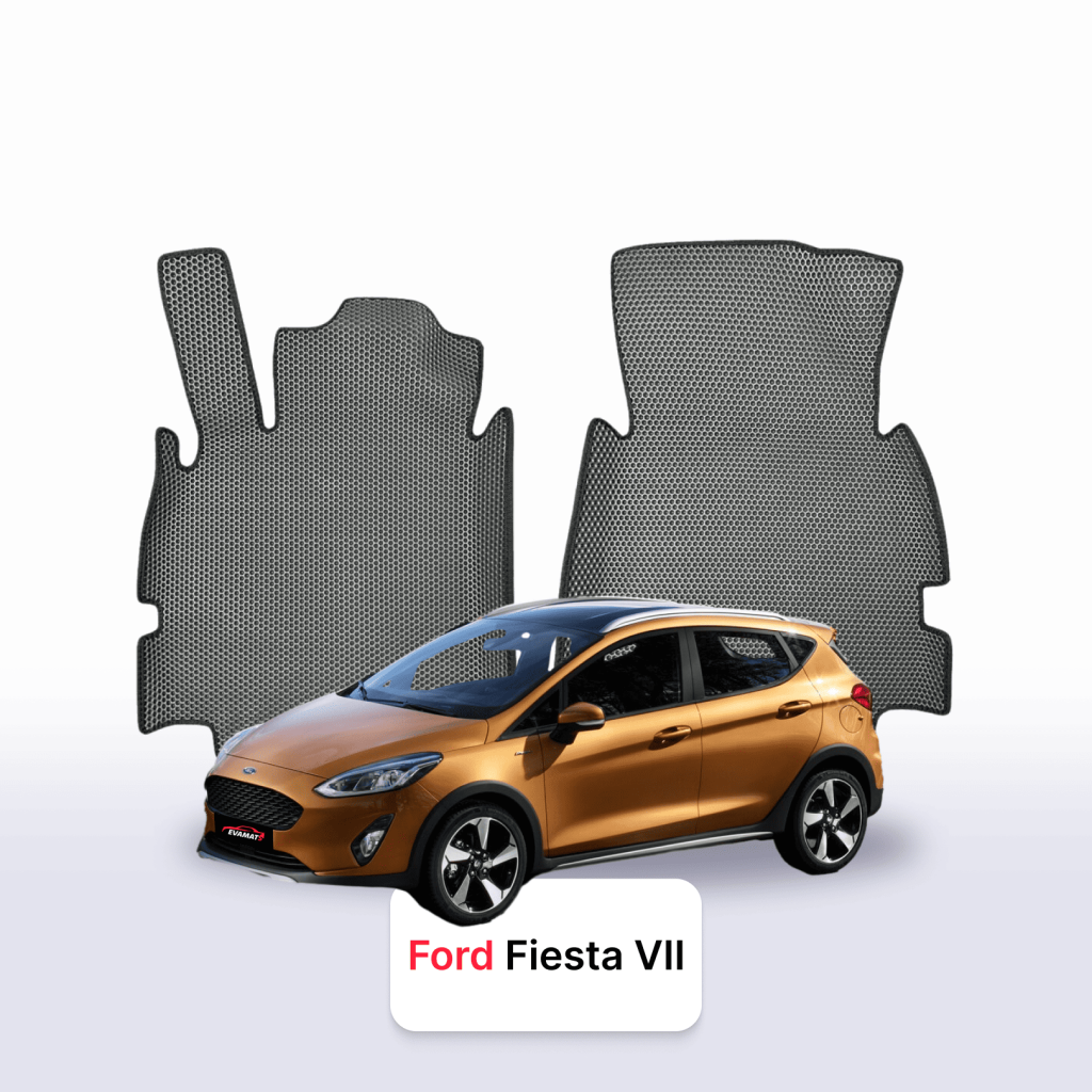 Dywaniki EVA Ford Fiesta Mk7 2017–2023 hatchback 5 drzwi – na wymiar z rantem 3D lub bez