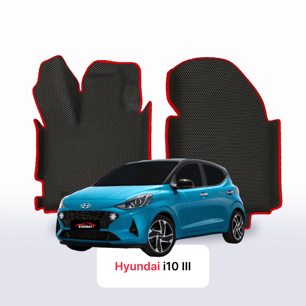 Dywaniki EVA Hyundai i10 III gen. 2019–2026 hatchback 5 drzwi – na wymiar z rantem 3D lub bez