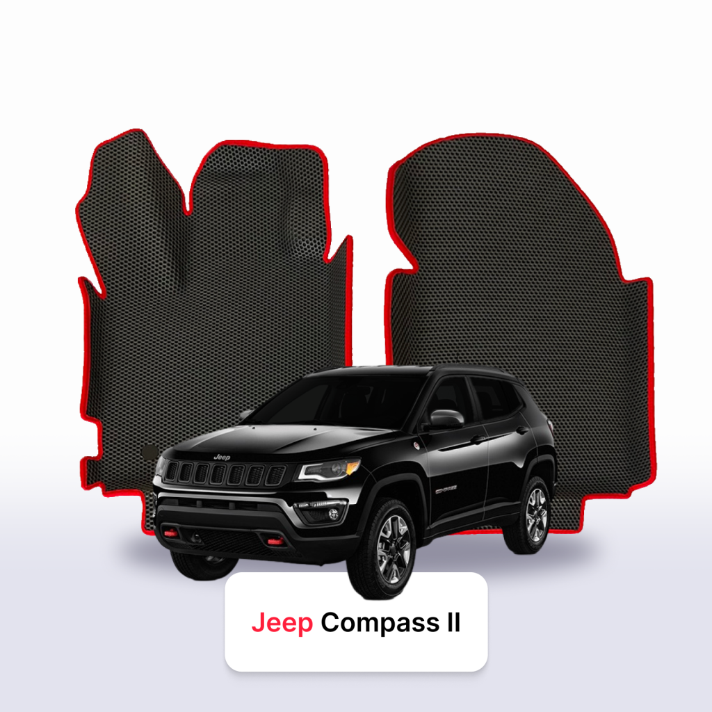 Dywaniki EVA Jeep Compass 2 gen. 2017–2025 SUV – na wymiar z rantem 3D lub bez