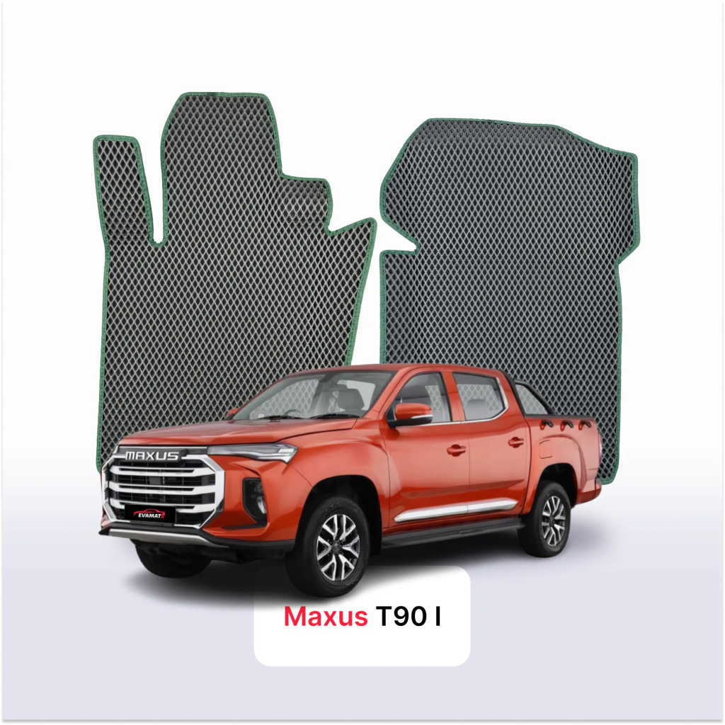 Dywaniki EVA Maxus T90 EV od 2022 pick-up podwójna kabina – na wymiar z rantem 3D lub bez