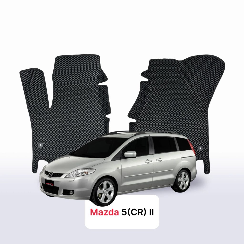 Dywaniki EVA Mazda 5 CR 2005–2010 minivan – na wymiar z rantem 3D lub bez