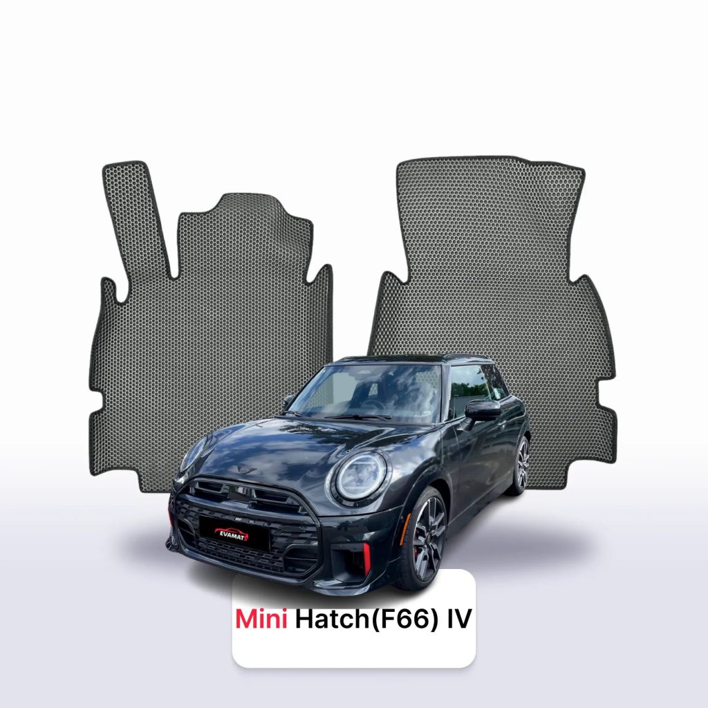 Dywaniki EVA Mini Cooper / Hatch F66 4 gen. 2024–2028 hatchback 3 drzwi – komplet na wymiar z rantem 3D lub bez