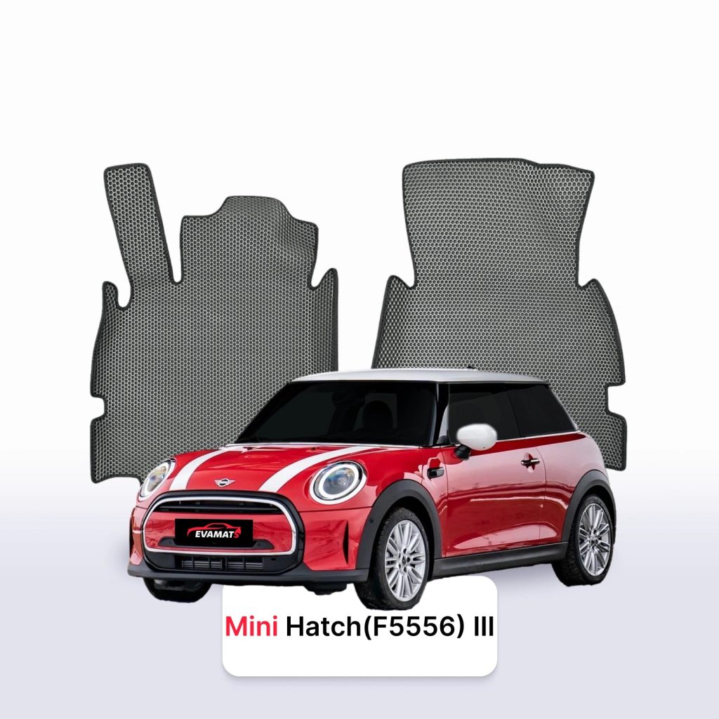 Dywaniki EVA Mini Cooper / Hatch R56 2 gen. 2006–2013 hatchback – na wymiar z rantem 3D lub bez