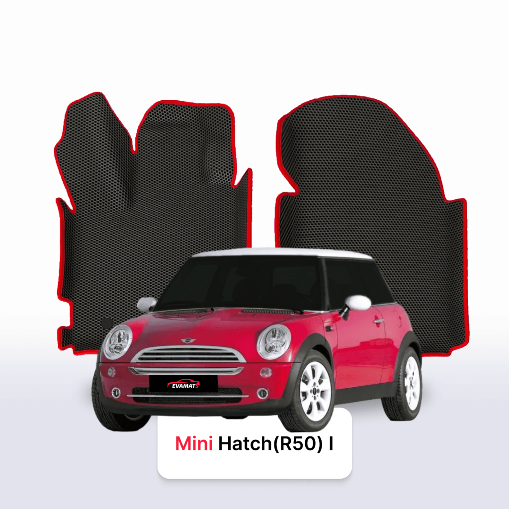 Dywaniki EVA Mini Cooper / Hatch R50 1 gen. 2001–2006 hatchback – 17 kolorów, rant 3D lub bez