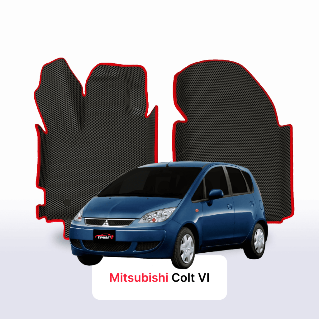 Dywaniki EVA Mitsubishi Colt VI gen. 2004–2012 hatchback 5 drzwi – na wymiar, 17 kolorów i rant 3D