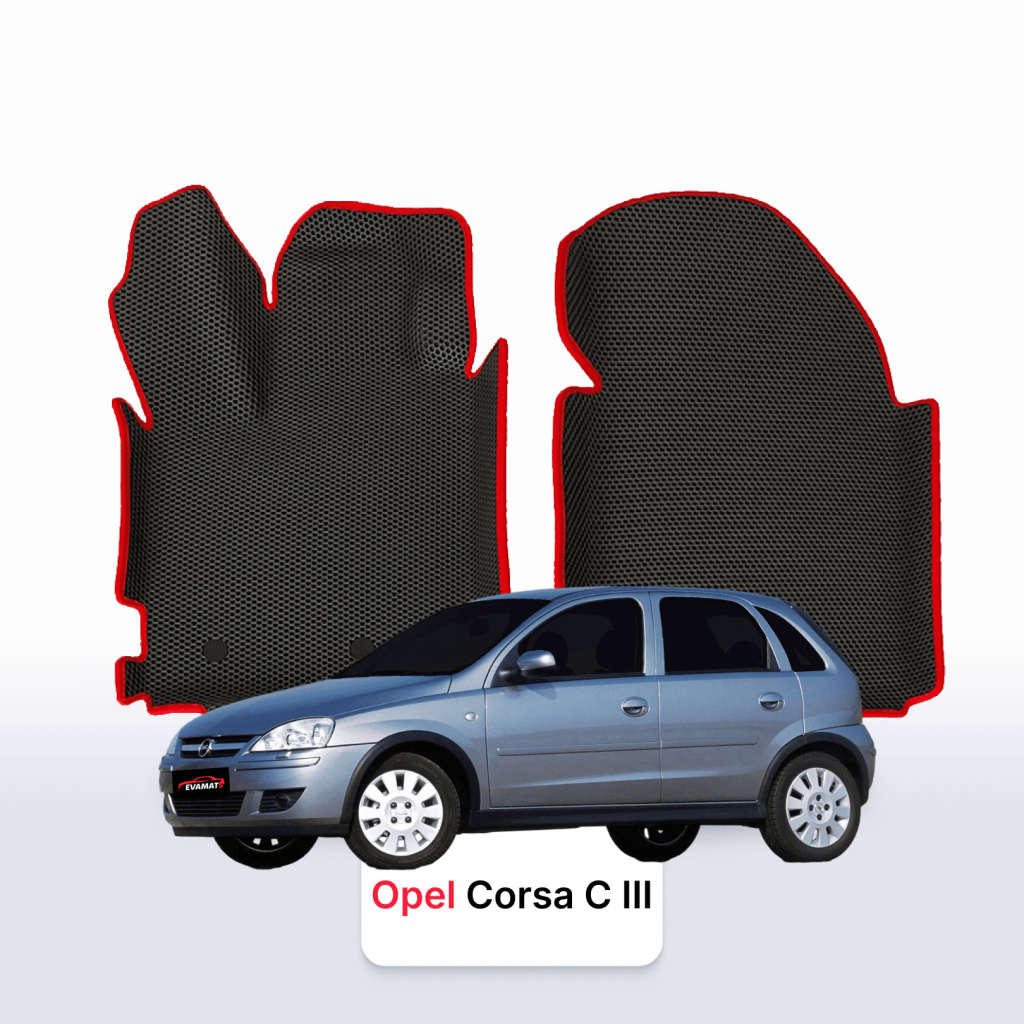 Dywaniki EVA Opel Corsa C 2000–2006 hatchback 5 drzwi – na wymiar z rantem 3D lub bez