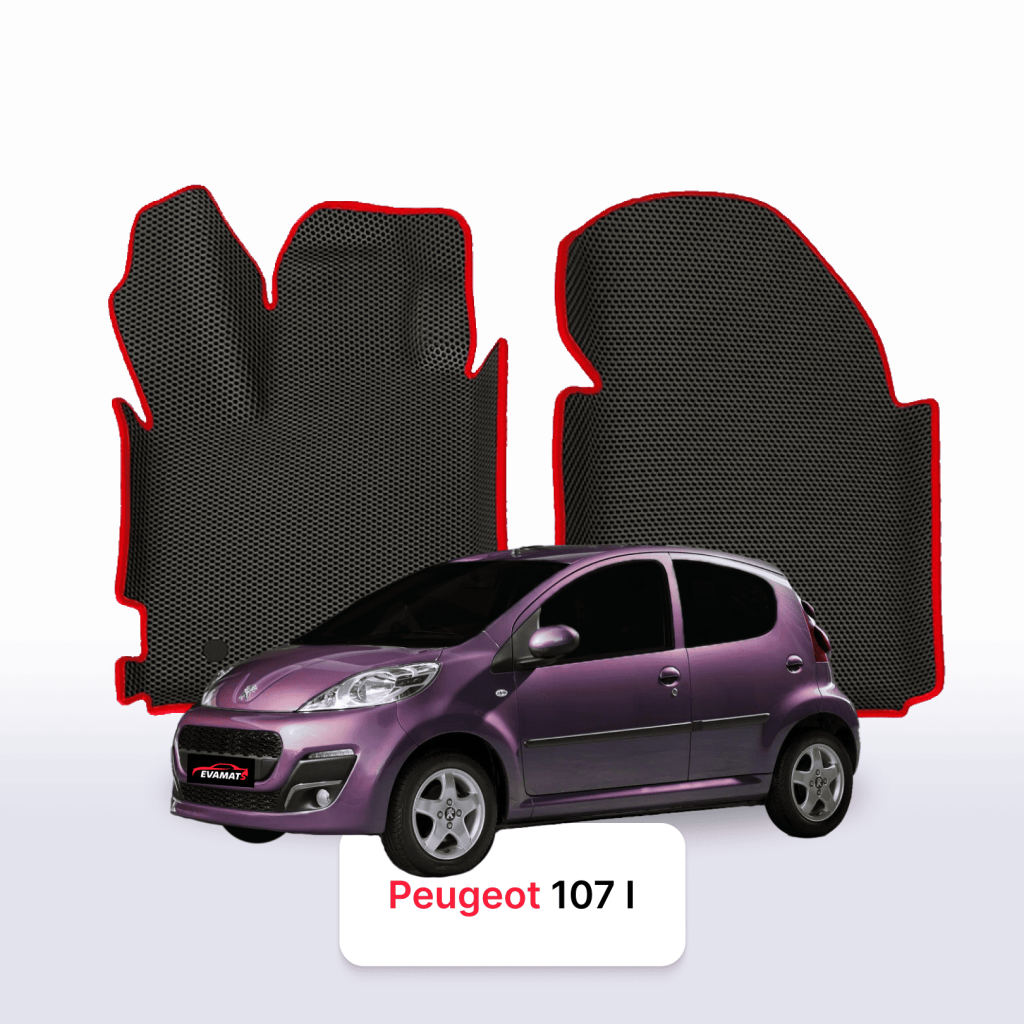 Dywaniki EVA Peugeot 107 1 gen. 2005–2014 hatchback 5 drzwi – na wymiar z rantem 3D lub bez