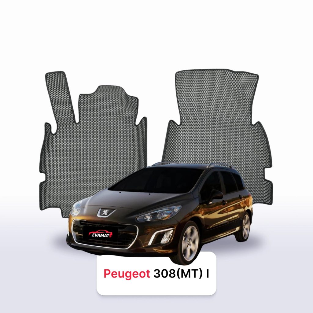 Dywaniki EVA Peugeot 308 I gen. 2007–2013 kombi – na wymiar, całoroczne, 17 kolorów do wyboru