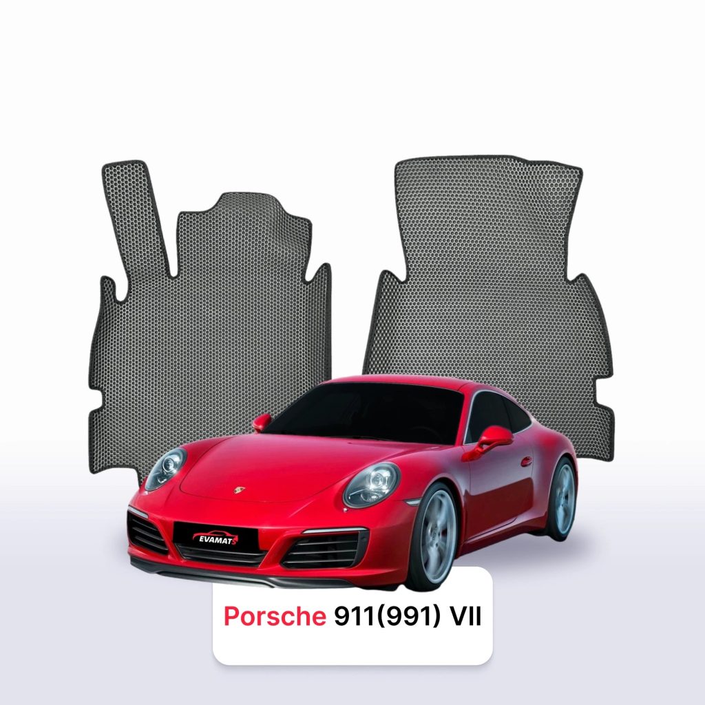 Dywaniki EVA Porsche 911 991 2011–2019 coupe – na wymiar z rantem 3D lub bez