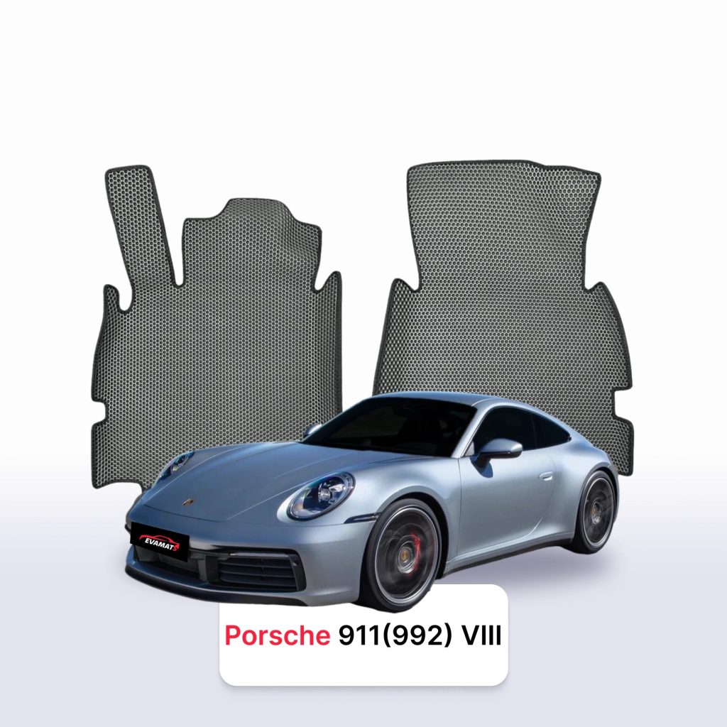 Dywaniki EVA Porsche 911 992 od 2019 coupe – na wymiar z rantem 3D lub bez