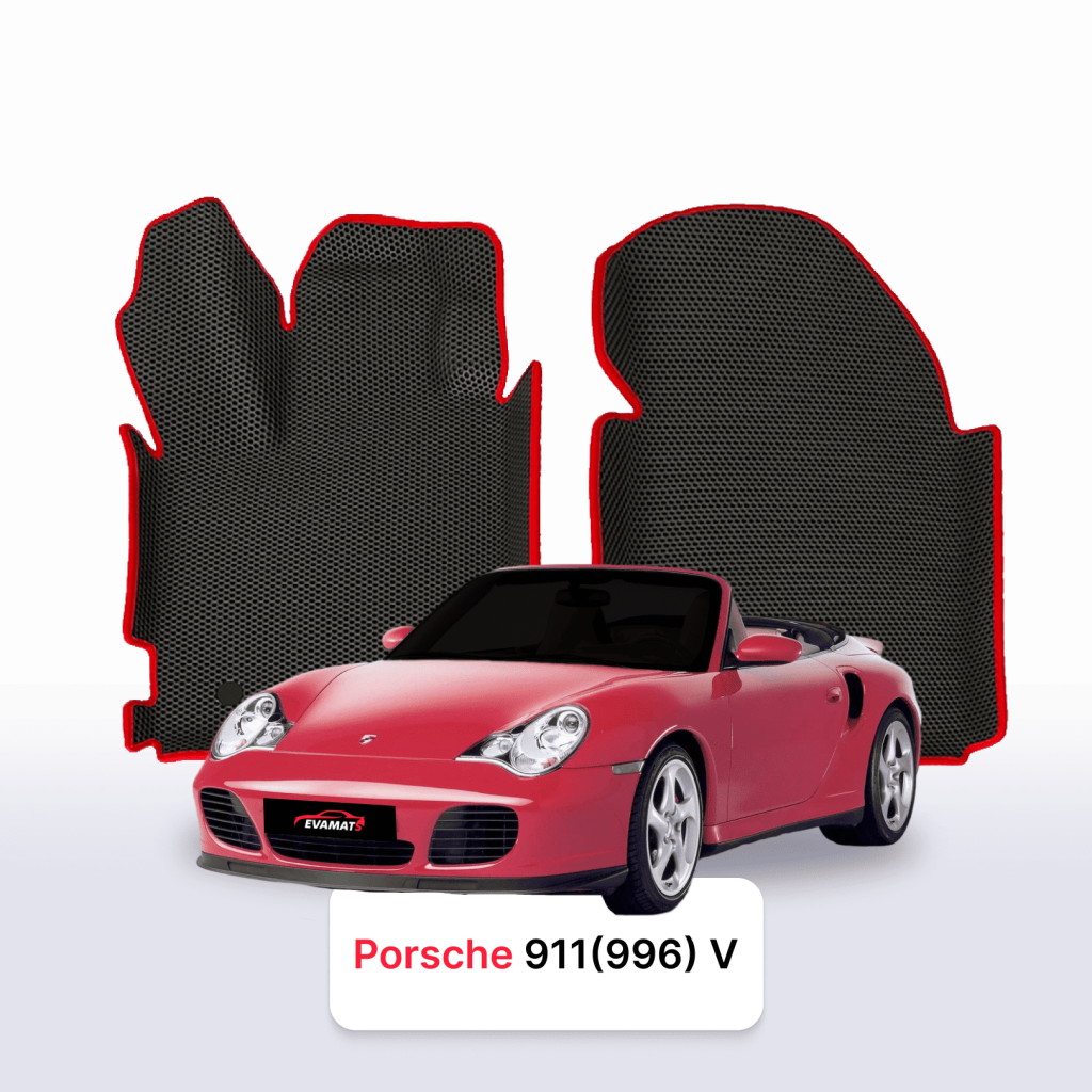 Dywaniki EVA Porsche 911 996 1997–2005 kabriolet – na wymiar z rantem 3D lub bez