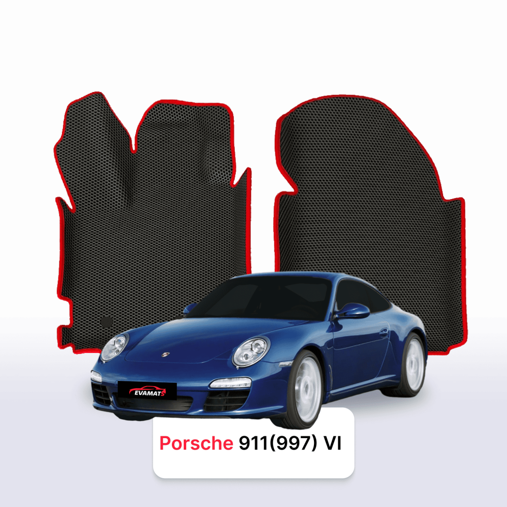 Dywaniki EVA Porsche 911 997 2004–2012 coupe – na wymiar z rantem 3D lub bez
