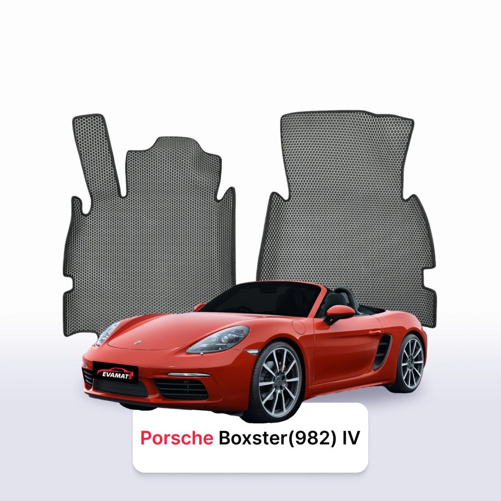 Dywaniki EVA Porsche 718 Boxster / Cayman 982 2016–2025 – na wymiar z rantem 3D lub bez