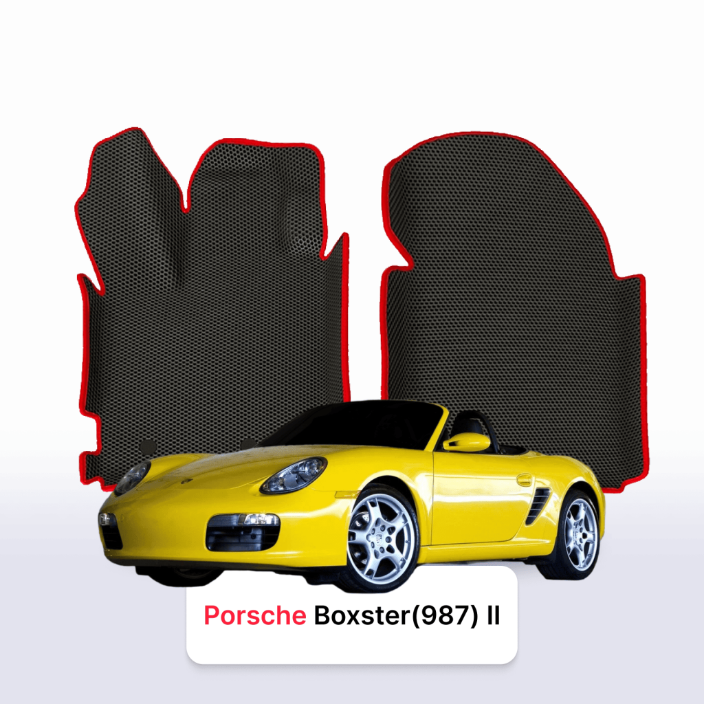 Dywaniki EVA Porsche Boxster 987 2004–2012 roadster – na wymiar z rantem 3D lub bez