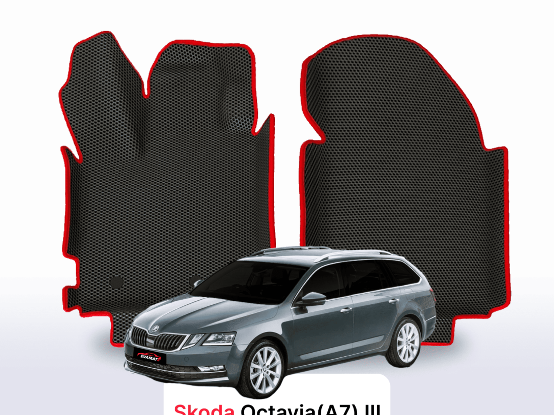 Dywaniki EVA Škoda Octavia III gen. 2013–2020 kombi – na wymiar z rantem 3D lub bez