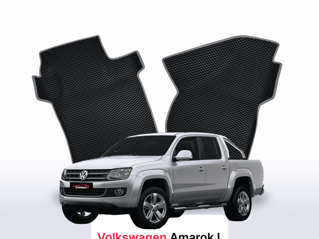 Dywaniki EVA Volkswagen Amarok I gen. 2010–2022 pick-up – na wymiar z rantem 3D lub bez